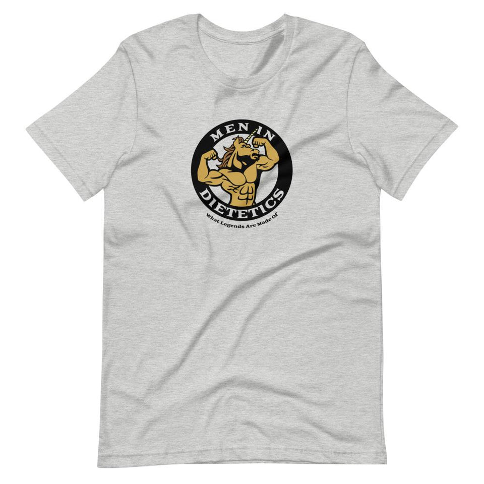 Men in Dietetics Colorways | Unisex Cotton Crew | Various Colors | Dietitian T Shirt | neRD Clothing Company | Athletic Heather