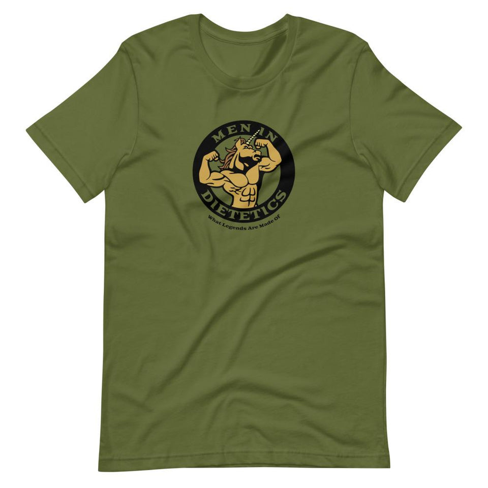 Men in Dietetics Colorways | Unisex Cotton Crew | Various Colors | Dietitian T Shirt | neRD Clothing Company | Olive