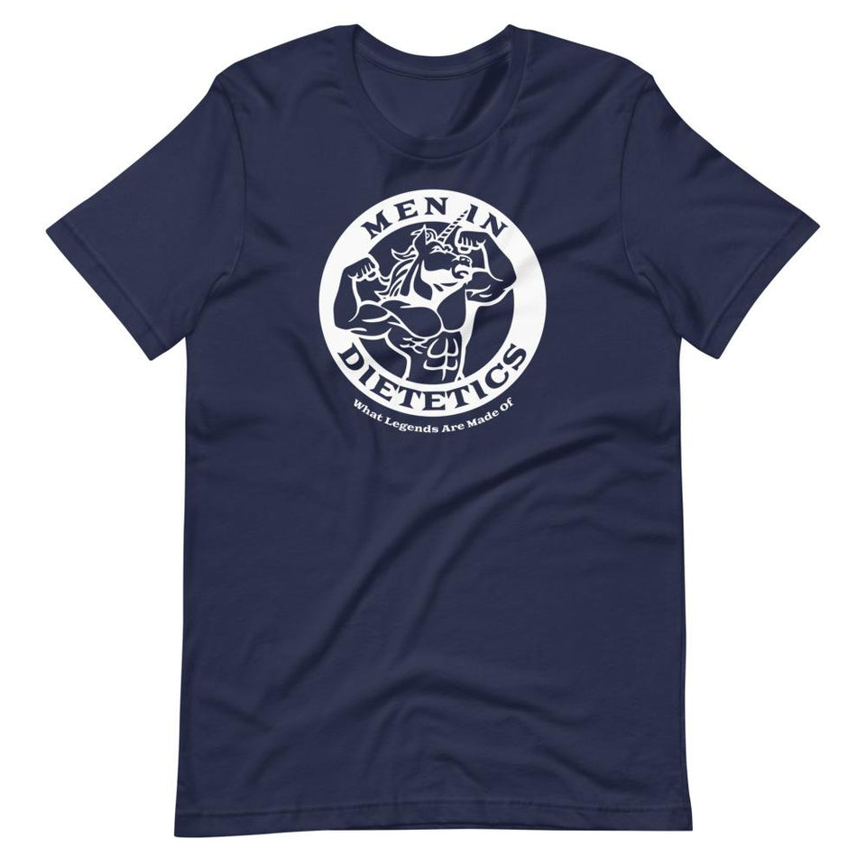 Men in Dietetics | Unisex Cotton Crew | Various Colors | Dietitian T Shirt | neRD Clothing Company | Navy