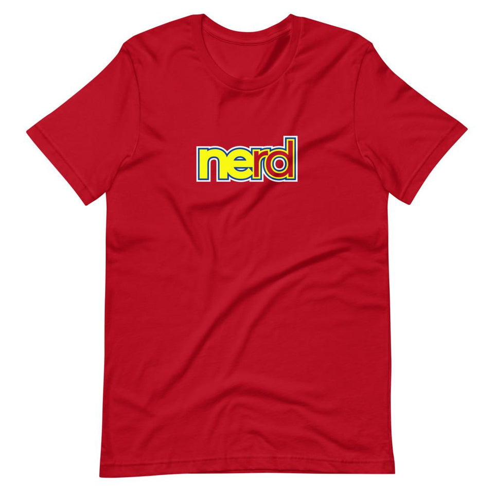 neRD Logo Colorways | Unisex Cotton Crew | Red | Dietitian T Shirt | neRD Clothing Company | S