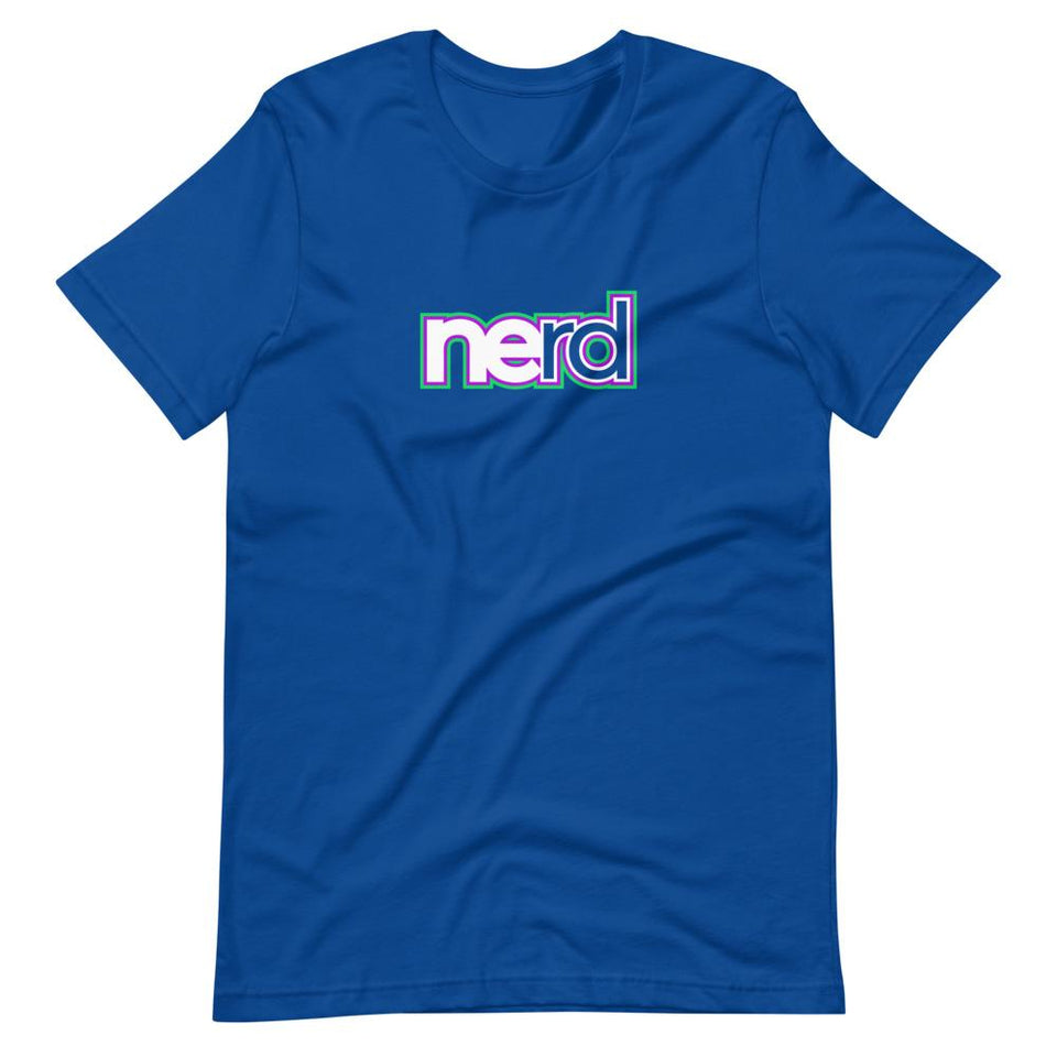 neRD Logo Colorways | Unisex Cotton Crew | True Royal | Dietitian T Shirt | neRD Clothing Company | S