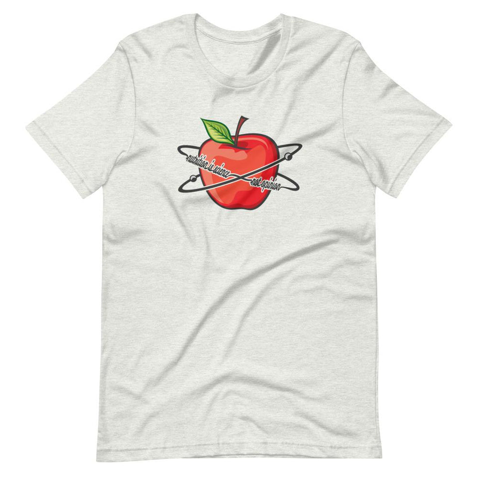Nutrition is Science | Unisex Cotton Crew | Various Colors | Dietitian T Shirt | neRD Clothing Company | Ash