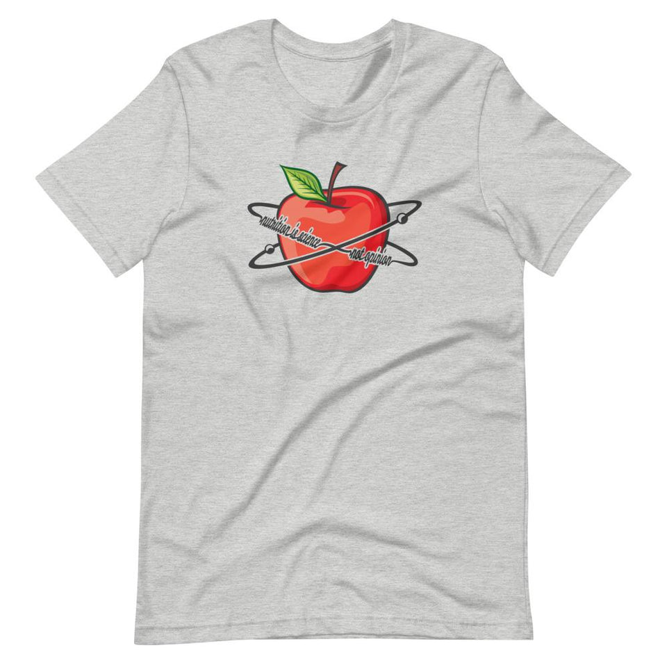 Nutrition is Science | Unisex Cotton Crew | Various Colors | Dietitian T Shirt | neRD Clothing Company | Athletic Heather