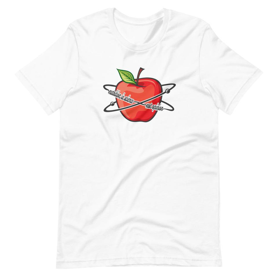 Nutrition is Science | Unisex Cotton Crew | Various Colors | Dietitian T Shirt | neRD Clothing Company | White