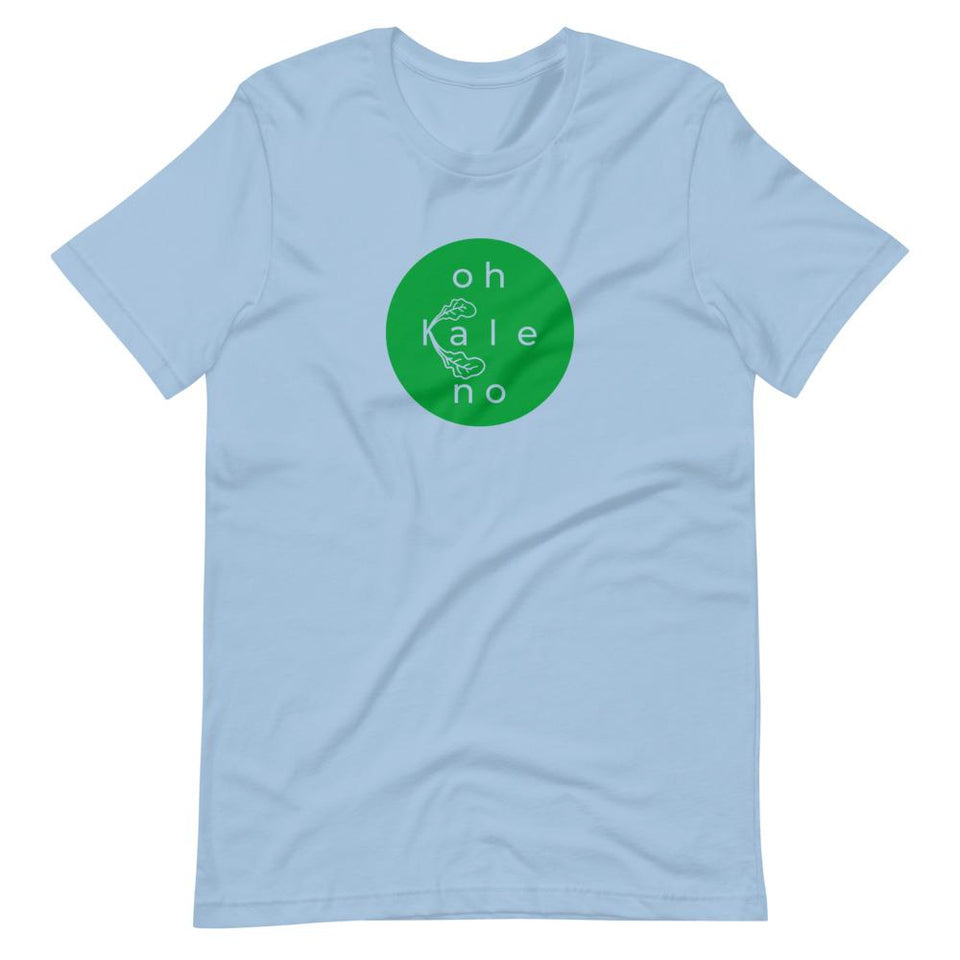 Oh Kale No Colorways | Unisex Cotton Crew | Various Colors | Dietitian T Shirt | neRD Clothing Company | Light Blue