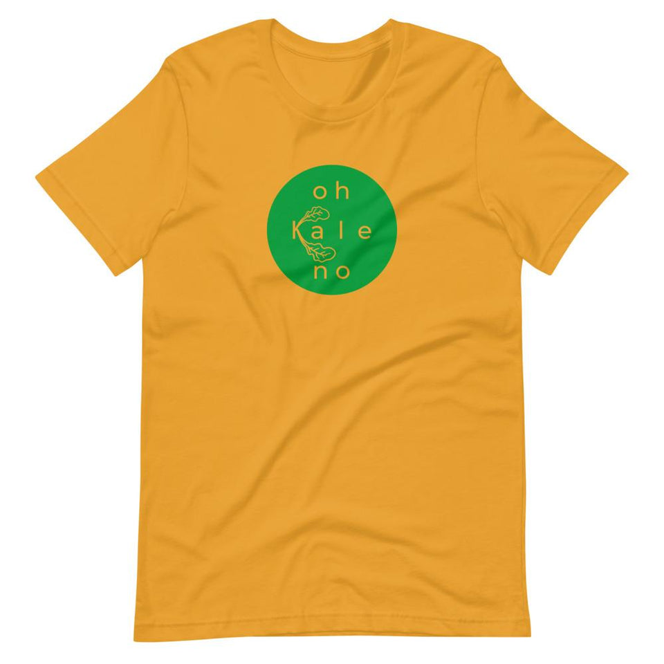 Oh Kale No Colorways | Unisex Cotton Crew | Various Colors | Dietitian T Shirt | neRD Clothing Company | Mustard