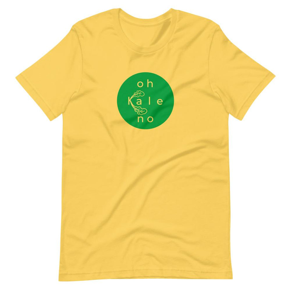 Oh Kale No Colorways | Unisex Cotton Crew | Various Colors | Dietitian T Shirt | neRD Clothing Company | Yellow