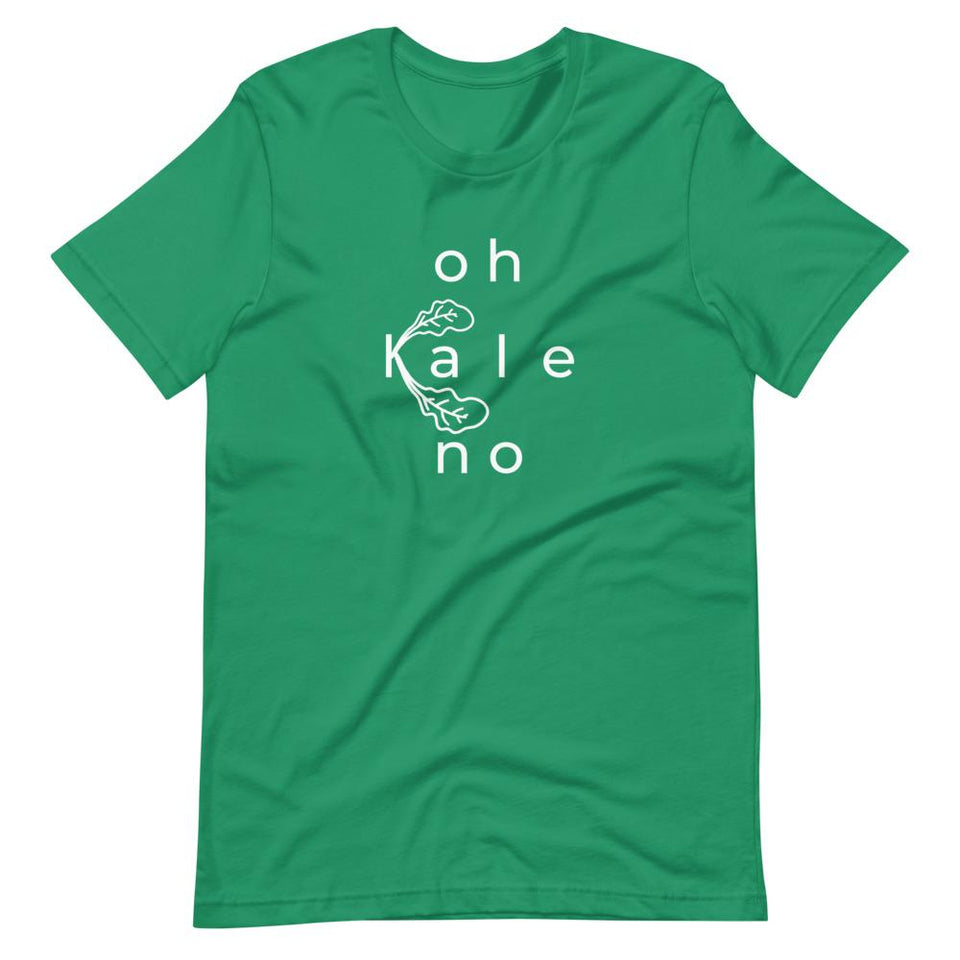 Oh Kale No | Unisex Cotton Crew | Various Colors | Dietitian T Shirt | neRD Clothing Company | Kelly