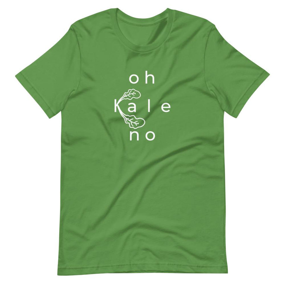 Oh Kale No | Unisex Cotton Crew | Various Colors | Dietitian T Shirt | neRD Clothing Company | Leaf