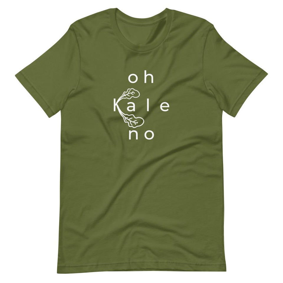 Oh Kale No | Unisex Cotton Crew | Various Colors | Dietitian T Shirt | neRD Clothing Company | Olive