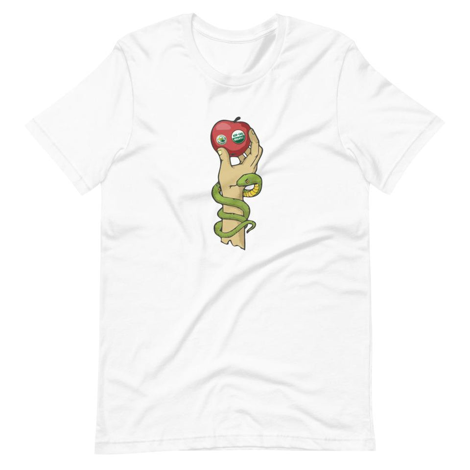 Organic Adam (Light) | Unisex Cotton Crew | Various Colors | Dietitian T Shirt | neRD Clothing Company | White