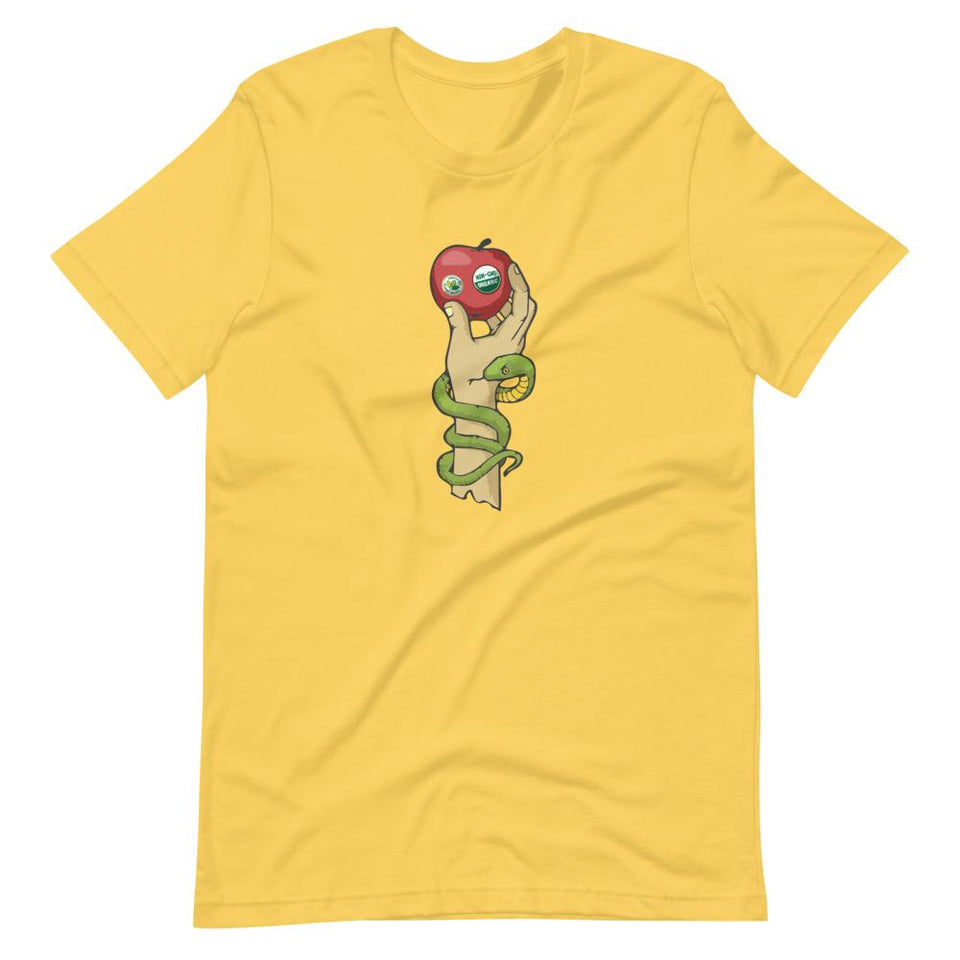 Organic Adam (Light) | Unisex Cotton Crew | Various Colors | Dietitian T Shirt | neRD Clothing Company | Yellow