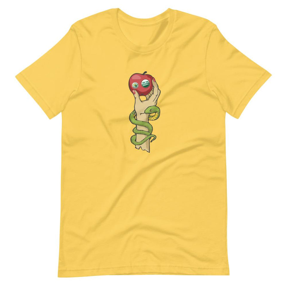Organic Eve (Light) | Unisex Cotton Crew | Various Colors | Dietitian T Shirt | neRD Clothing Company | Yellow