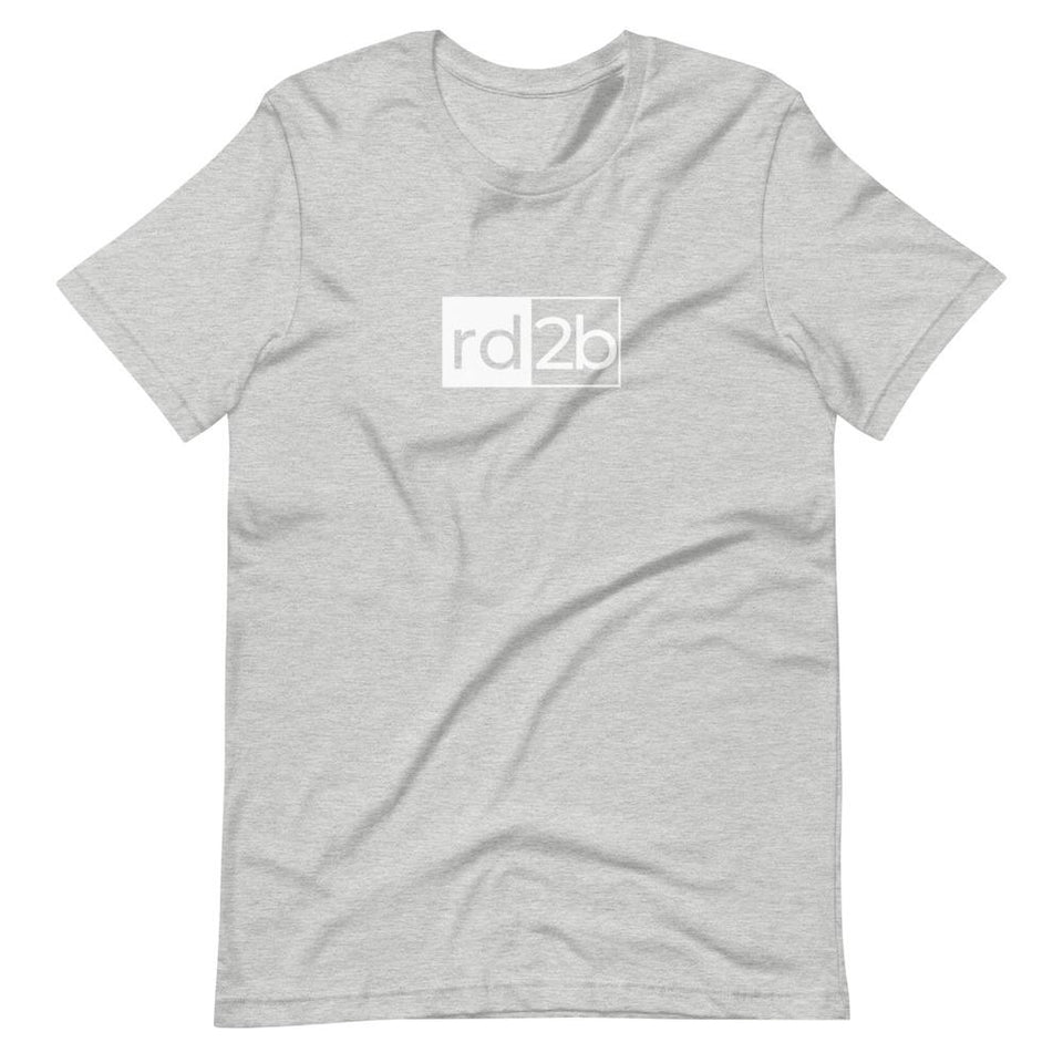 RD2B Block | Unisex Cotton Crew | Shades of Gray | Dietitian T Shirt | neRD Clothing Company | Athletic Heather