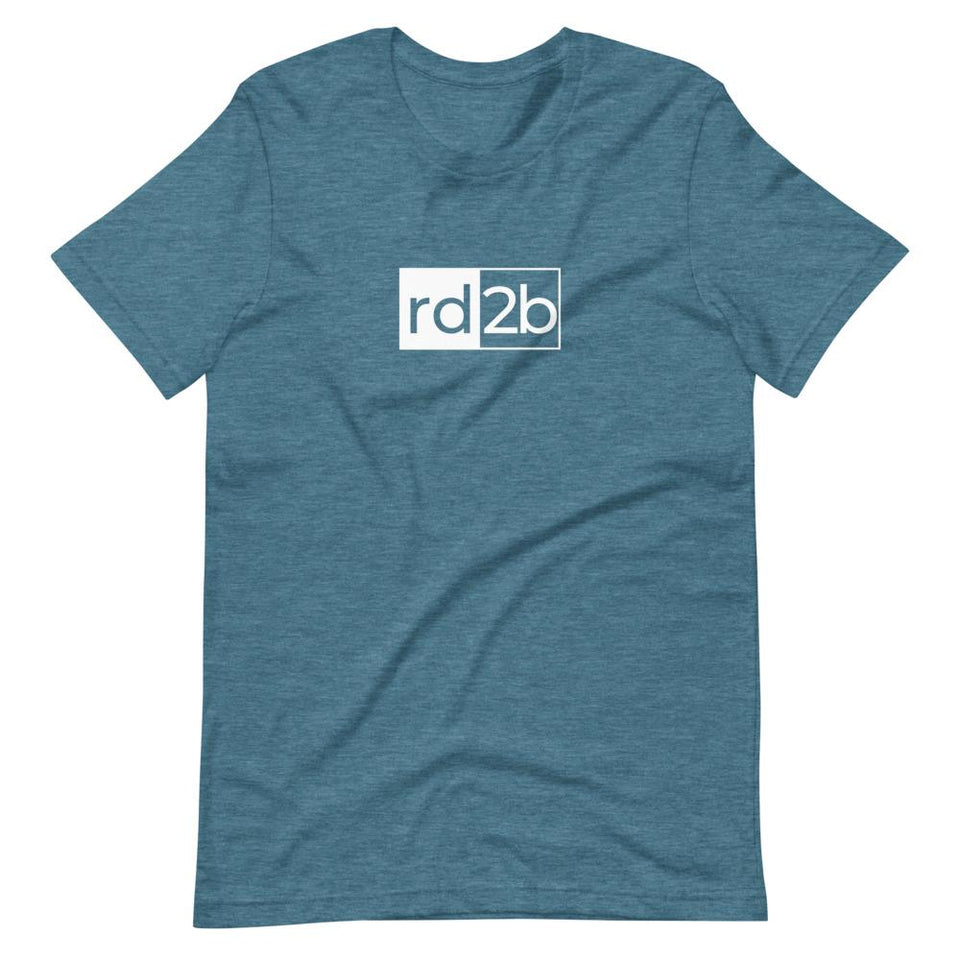 RD2B Block | Unisex Cotton Crew | Various Heather Colors | Dietitian T Shirt | neRD Clothing Company | Heather Deep Teal