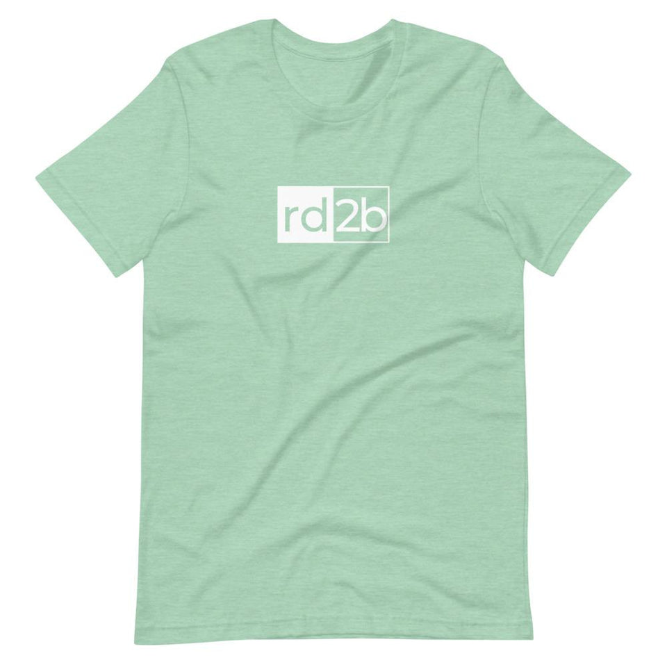RD2B Block | Unisex Cotton Crew | Various Heather Colors | Dietitian T Shirt | neRD Clothing Company | Heather Prism Mint