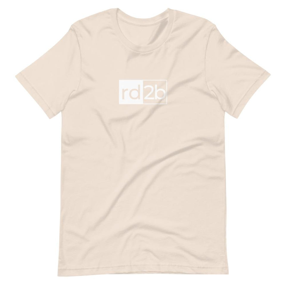 RD2B Block | Unisex Cotton Crew | Various Solid Colors | Dietitian T Shirt | neRD Clothing Company | Soft Cream