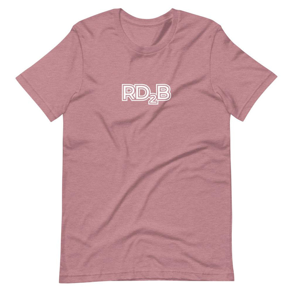 RD2B Contour | Unisex Cotton Crew | Various Heather Colors | Dietitian T Shirt | neRD Clothing Company | Heather Orchid