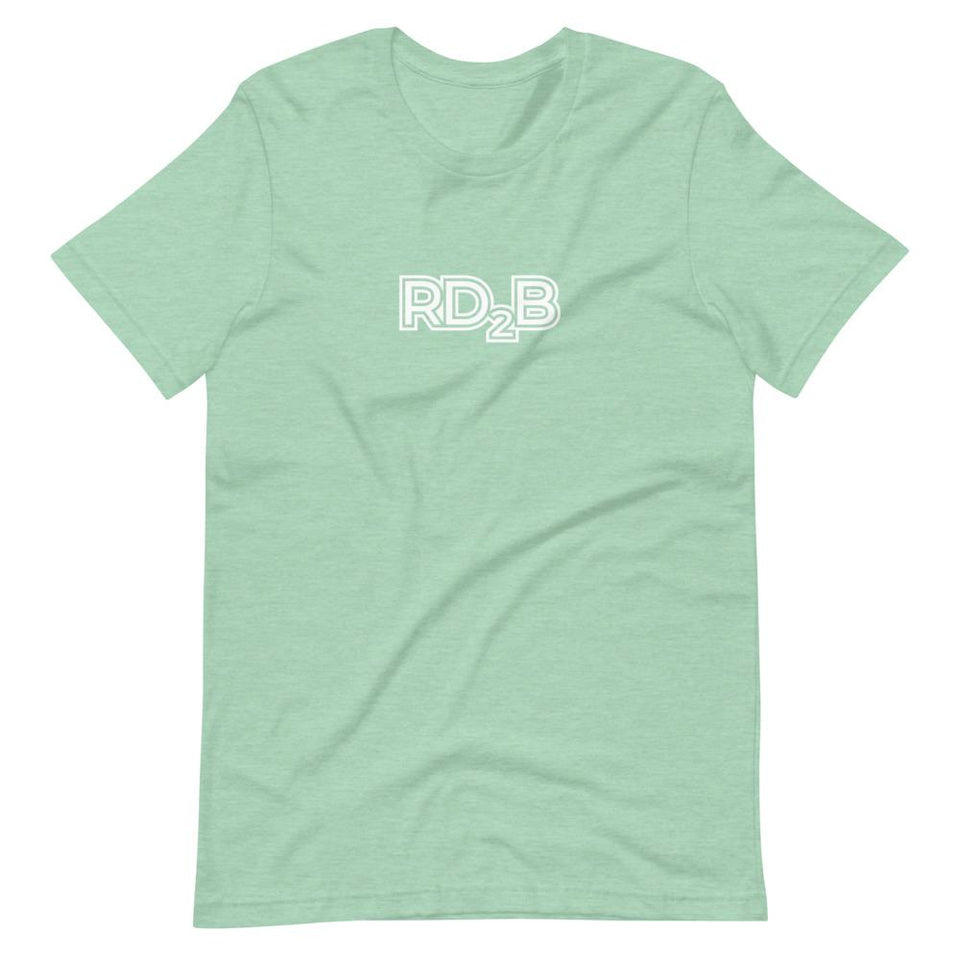 RD2B Contour | Unisex Cotton Crew | Various Heather Colors | Dietitian T Shirt | neRD Clothing Company | Heather Prism Mint