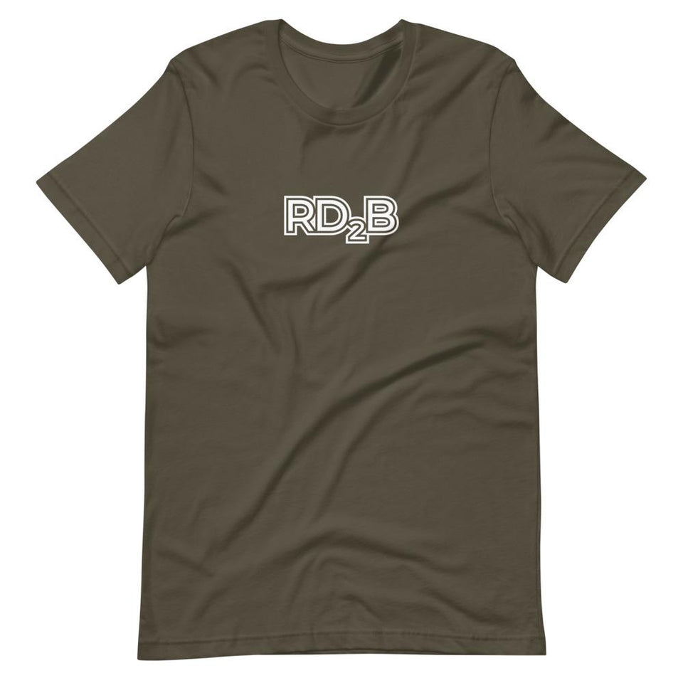 RD2B Contour | Unisex Cotton Crew | Various Solid Colors | Dietitian T Shirt | neRD Clothing Company | Army