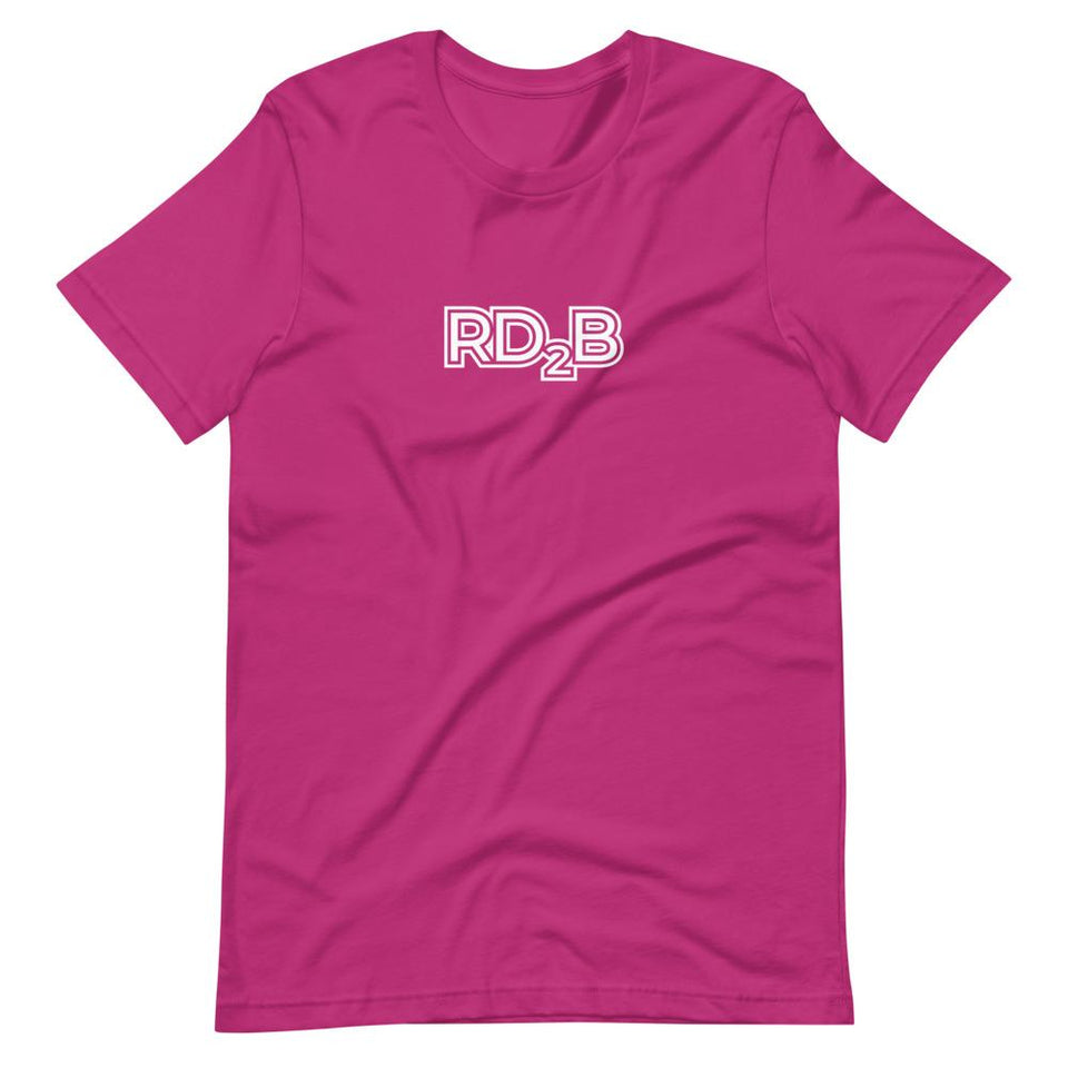 RD2B Contour | Unisex Cotton Crew | Various Solid Colors | Dietitian T Shirt | neRD Clothing Company | Berry
