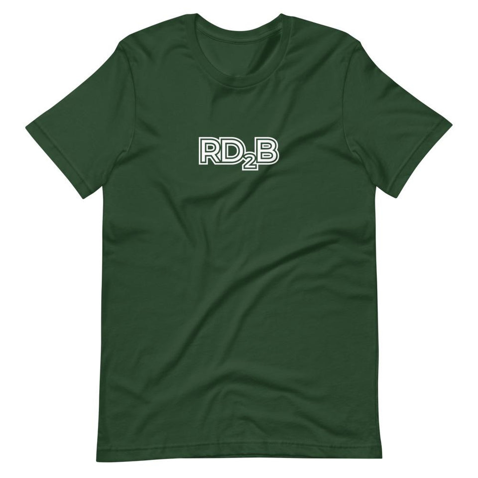 RD2B Contour | Unisex Cotton Crew | Various Solid Colors | Dietitian T Shirt | neRD Clothing Company | Forest