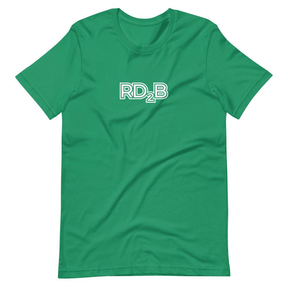 RD2B Contour | Unisex Cotton Crew | Various Solid Colors | Dietitian T Shirt | neRD Clothing Company | Kelly
