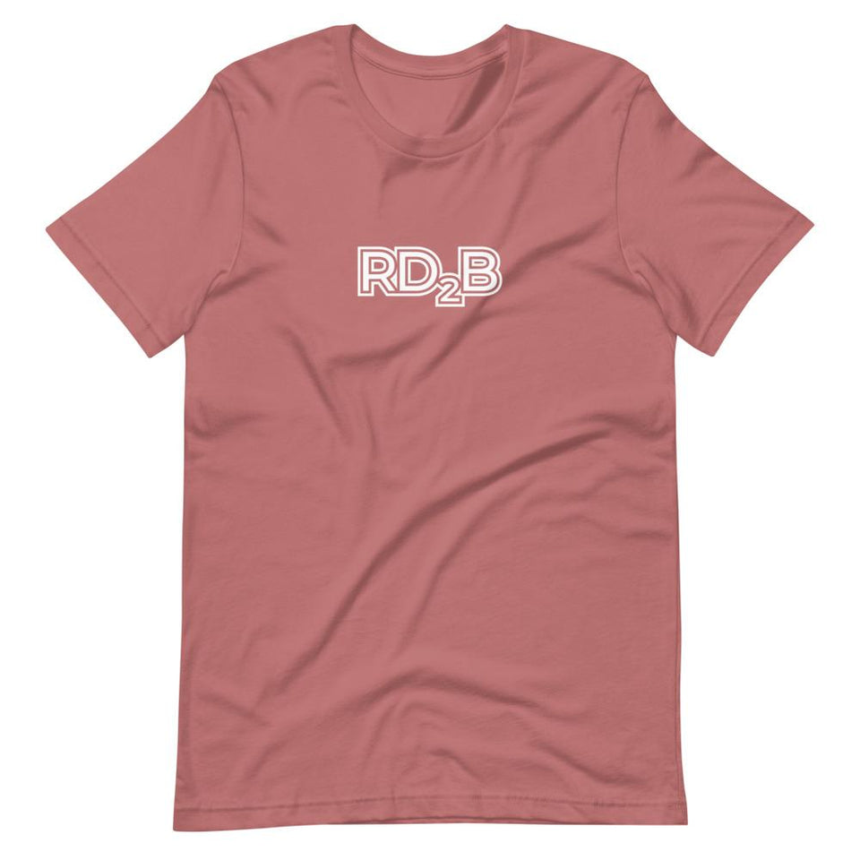 RD2B Contour | Unisex Cotton Crew | Various Solid Colors | Dietitian T Shirt | neRD Clothing Company | Mauve
