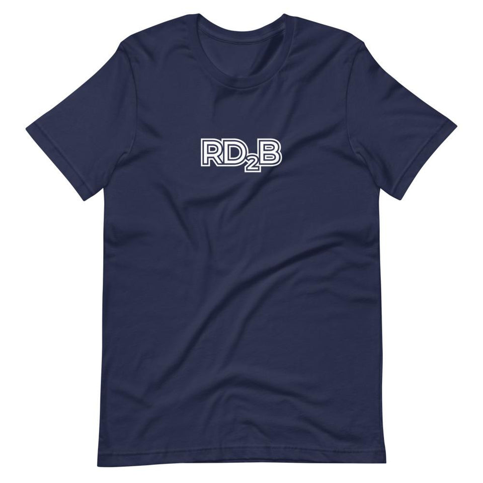 RD2B Contour | Unisex Cotton Crew | Various Solid Colors | Dietitian T Shirt | neRD Clothing Company | Navy