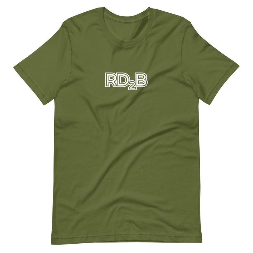 RD2B Contour | Unisex Cotton Crew | Various Solid Colors | Dietitian T Shirt | neRD Clothing Company | Olive