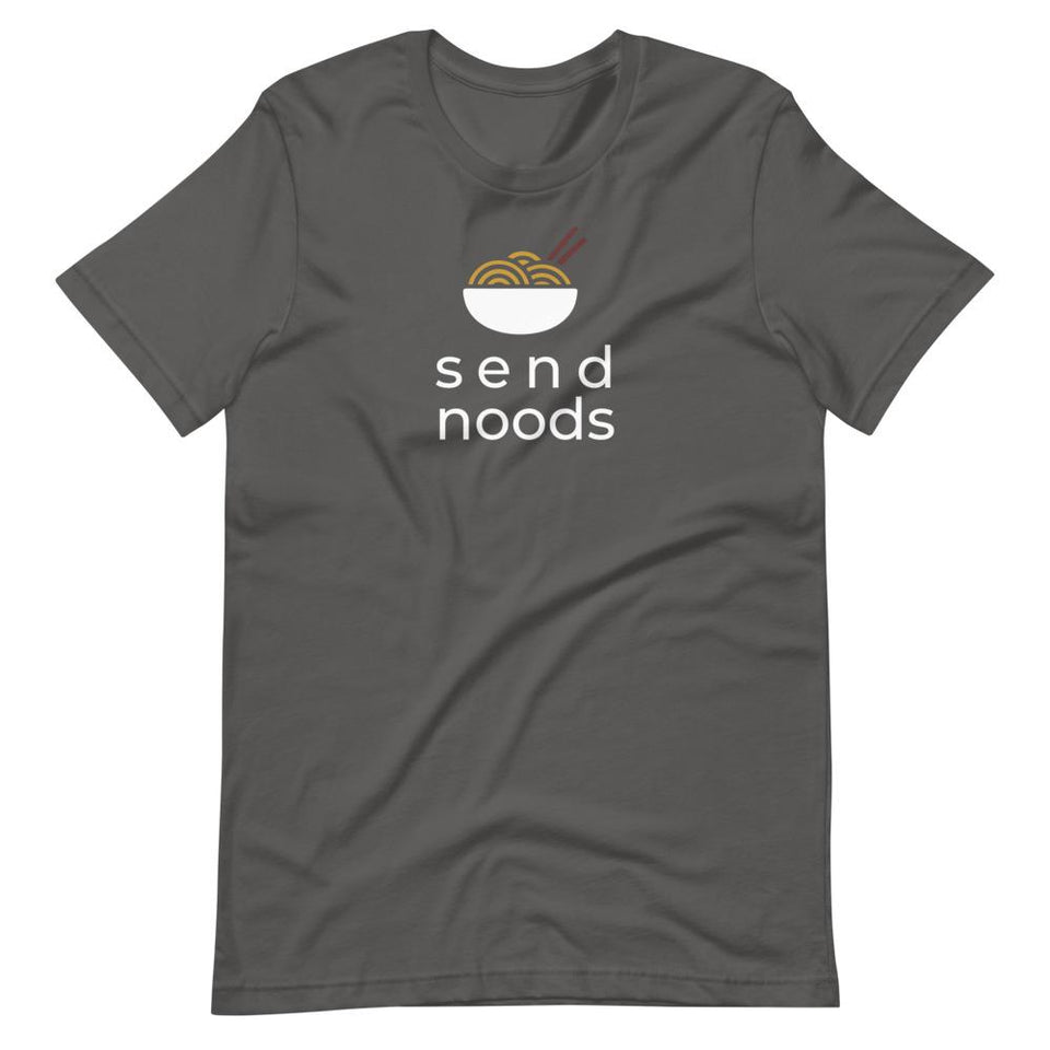 Send Noods Colorways | Unisex Cotton Crew | Shades of Gray | Dietitian T Shirt | neRD Clothing Company | Asphalt