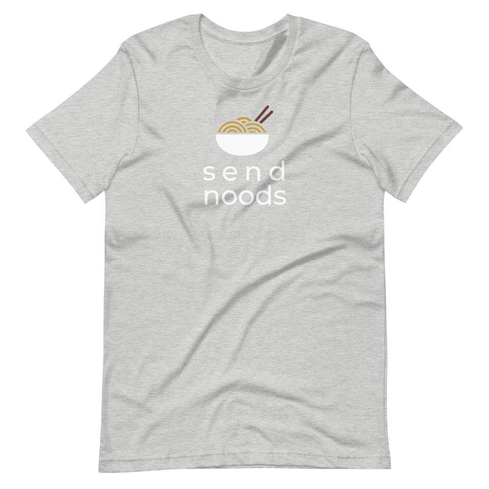 Send Noods Colorways | Unisex Cotton Crew | Shades of Gray | Dietitian T Shirt | neRD Clothing Company | Athletic Heather
