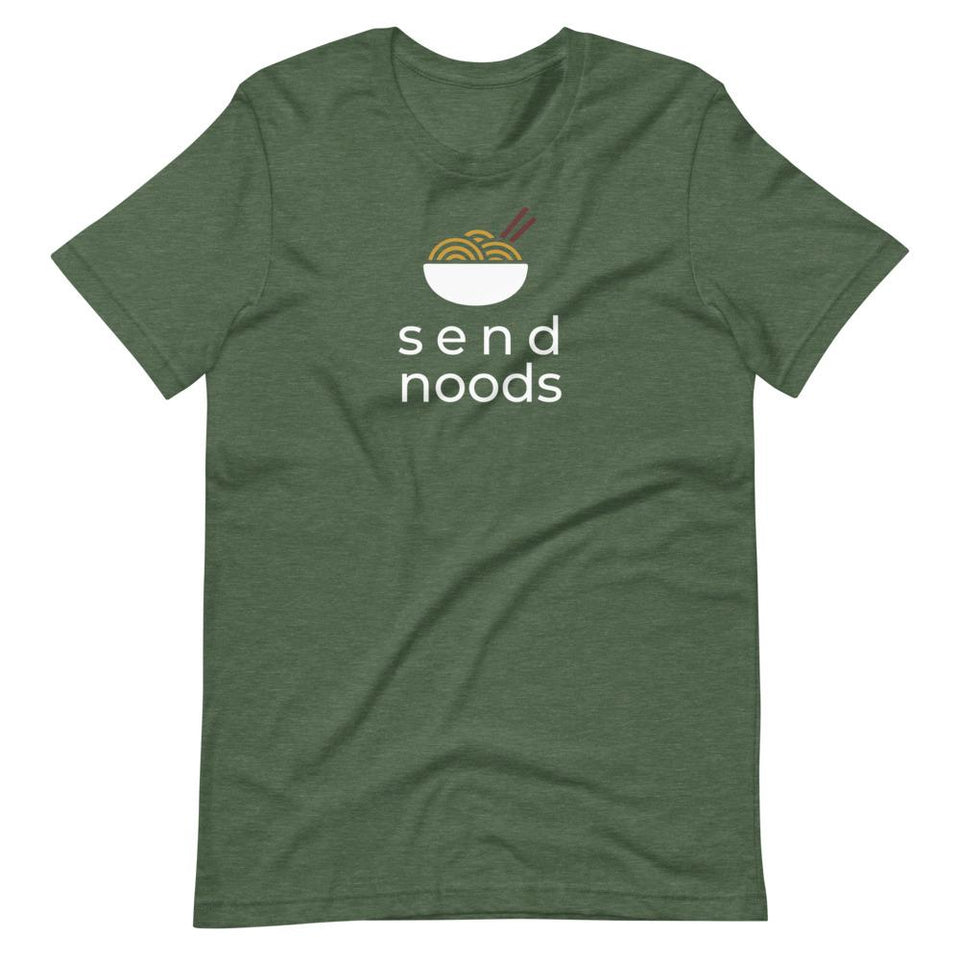 Send Noods Colorways | Unisex Cotton Crew | Various Colors | Dietitian T Shirt | neRD Clothing Company | Heather Forest