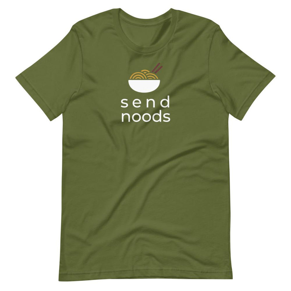 Send Noods Colorways | Unisex Cotton Crew | Various Colors | Dietitian T Shirt | neRD Clothing Company | Olive