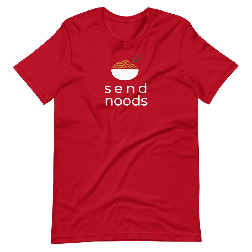 Send Noods Colorways | Unisex Cotton Crew | Various Colors | Dietitian T Shirt | neRD Clothing Company | Red