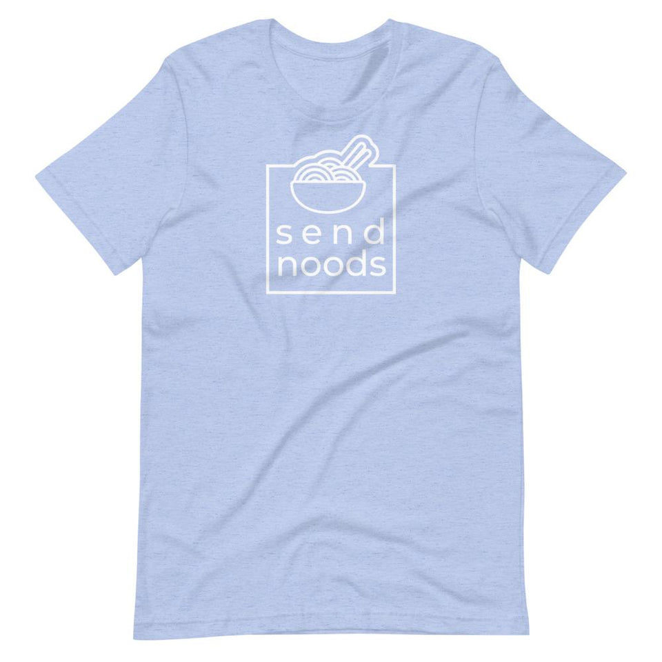 Send Noods | Unisex Cotton Crew | Various Heather Colors | Dietitian T Shirt | neRD Clothing Company | Heather Blue