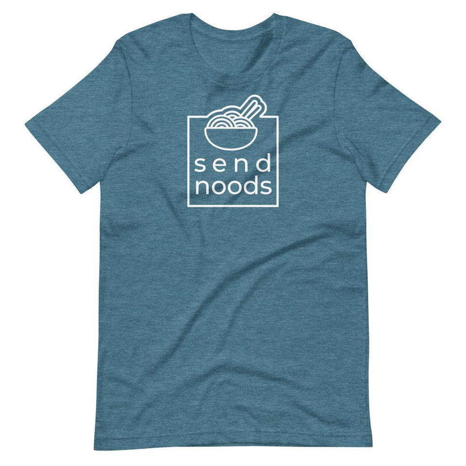 Send Noods | Unisex Cotton Crew | Various Heather Colors | Dietitian T Shirt | neRD Clothing Company | Heather Deep Teal