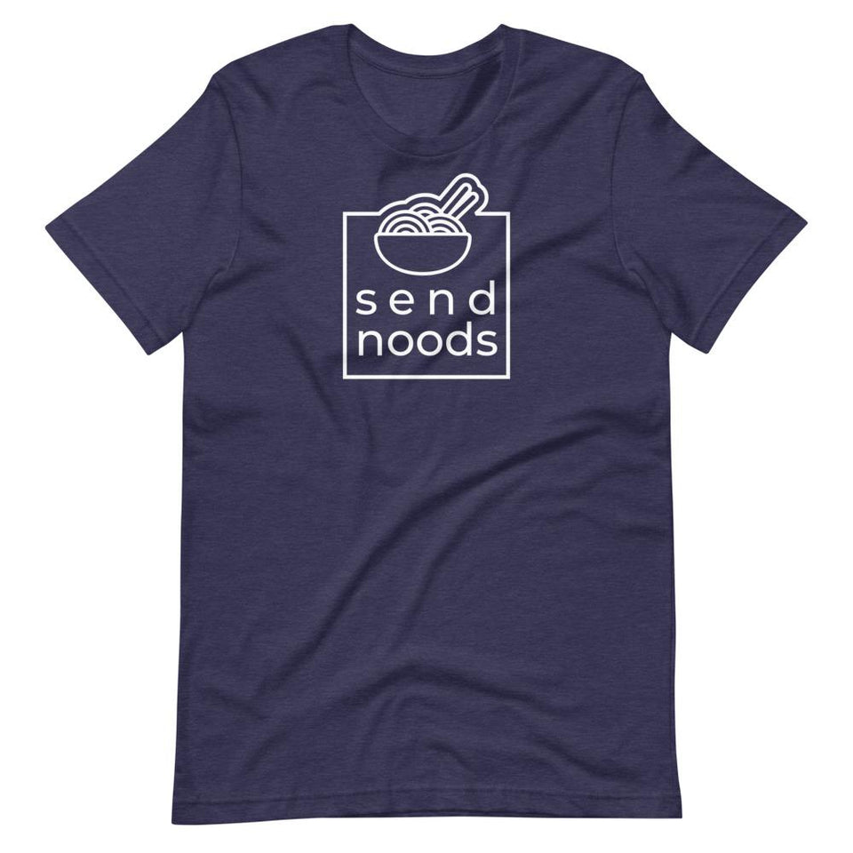 Send Noods | Unisex Cotton Crew | Various Heather Colors | Dietitian T Shirt | neRD Clothing Company | Heather Midnight Navy