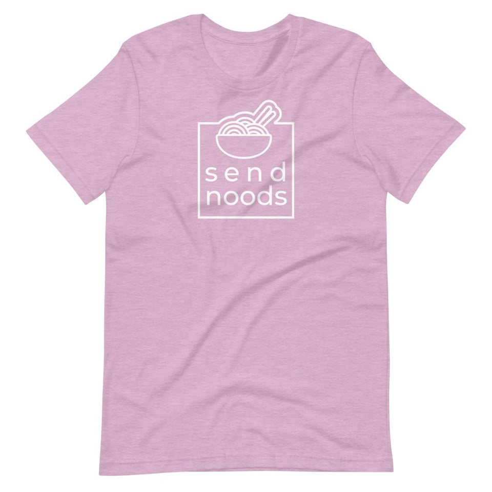 Send Noods | Unisex Cotton Crew | Various Heather Colors | Dietitian T Shirt | neRD Clothing Company | Heather Prism Lilac