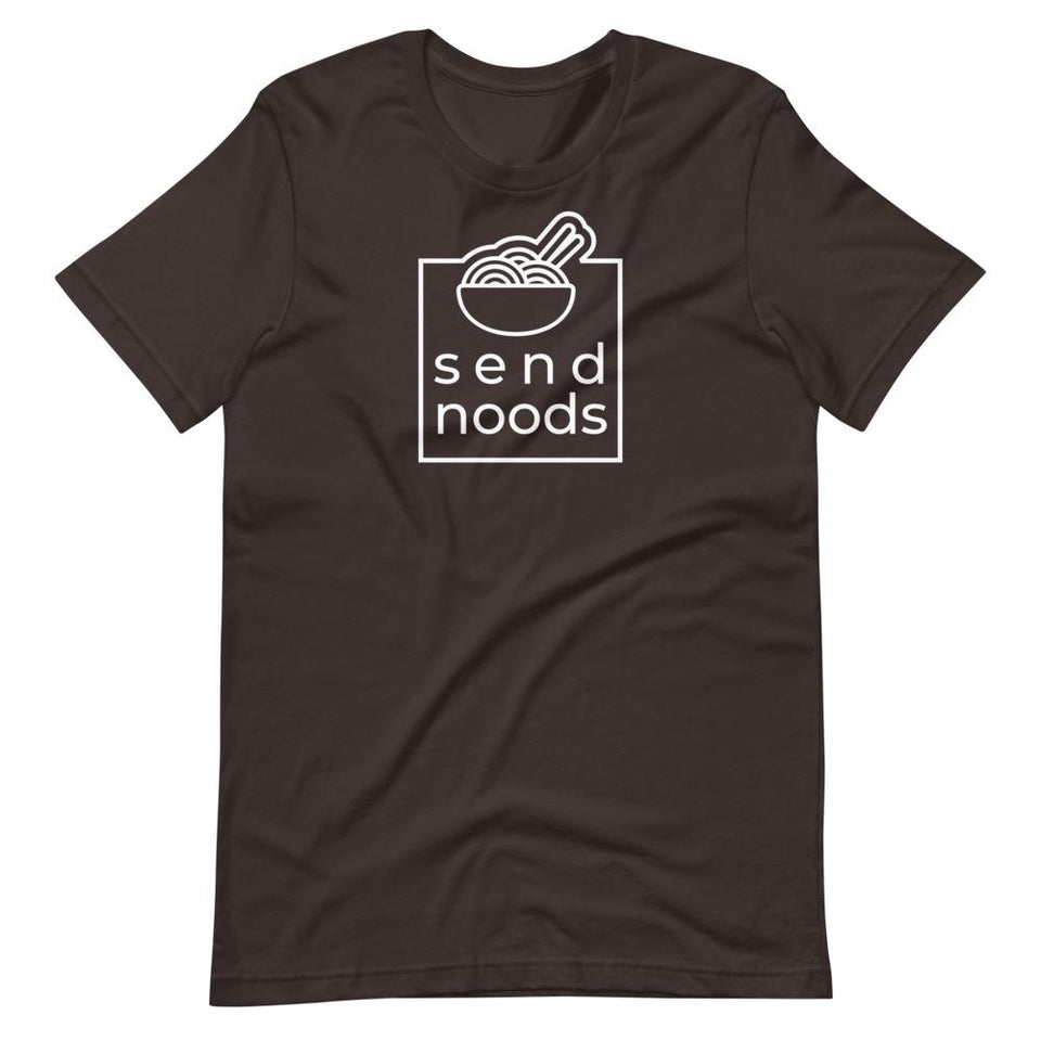 Send Noods | Unisex Cotton Crew | Various Solid Colors | Dietitian T Shirt | neRD Clothing Company | Brown