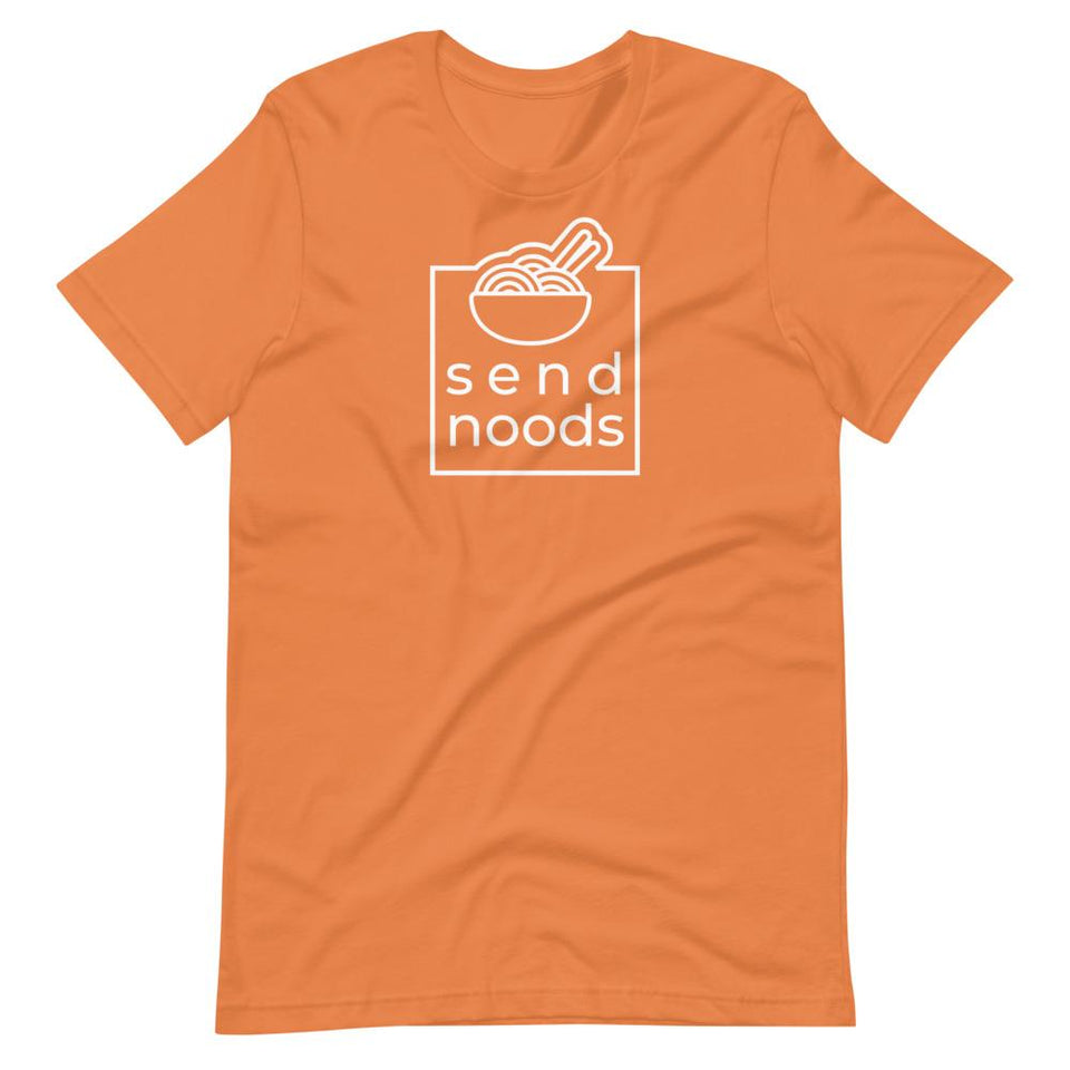 Send Noods | Unisex Cotton Crew | Various Solid Colors | Dietitian T Shirt | neRD Clothing Company | Burnt Orange