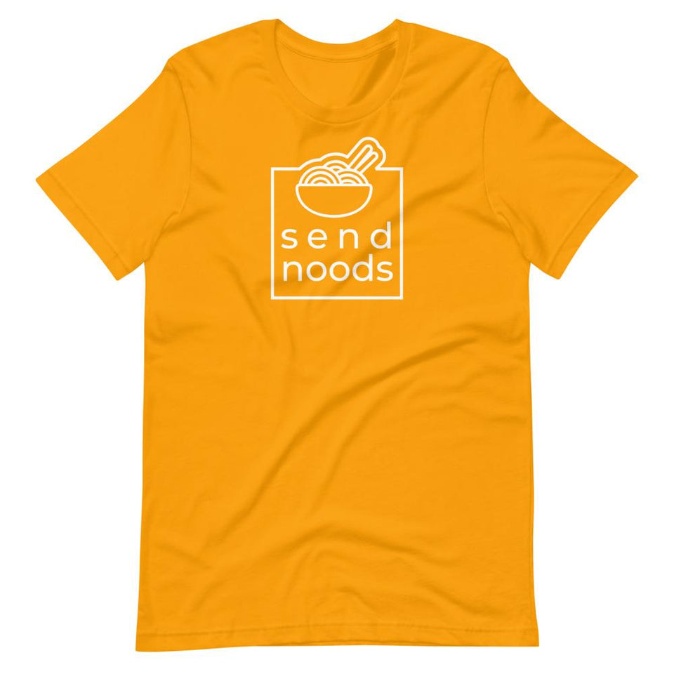 Send Noods | Unisex Cotton Crew | Various Solid Colors | Dietitian T Shirt | neRD Clothing Company | Gold