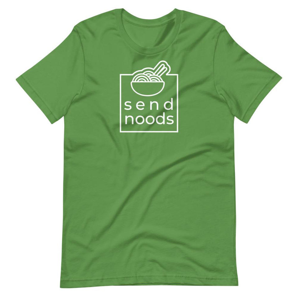 Send Noods | Unisex Cotton Crew | Various Solid Colors | Dietitian T Shirt | neRD Clothing Company | Leaf