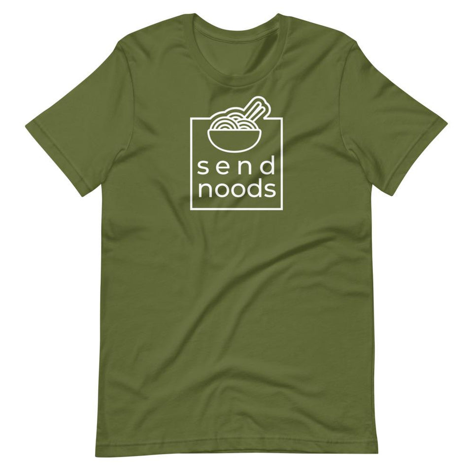 Send Noods | Unisex Cotton Crew | Various Solid Colors | Dietitian T Shirt | neRD Clothing Company | Olive