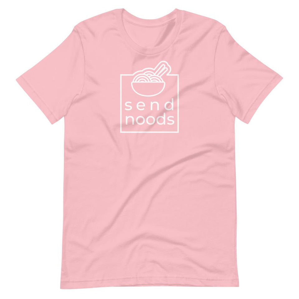 Send Noods | Unisex Cotton Crew | Various Solid Colors | Dietitian T Shirt | neRD Clothing Company | Pink