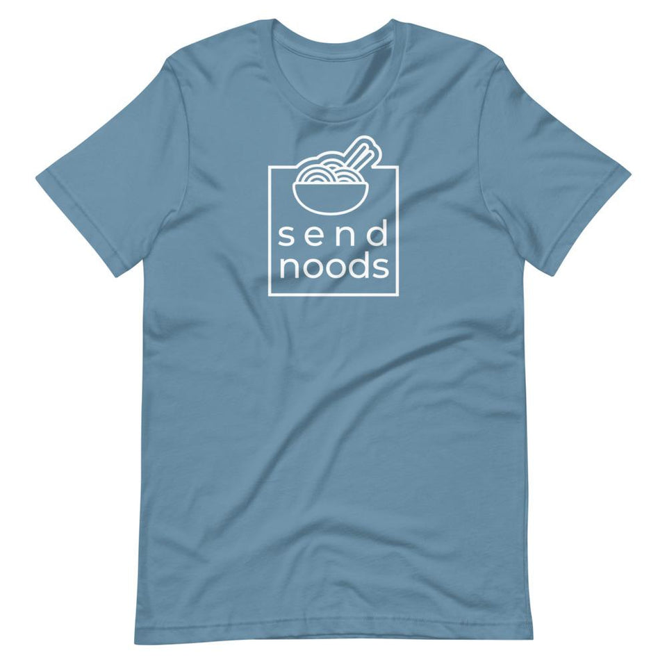 Send Noods | Unisex Cotton Crew | Various Solid Colors | Dietitian T Shirt | neRD Clothing Company | Steel Blue