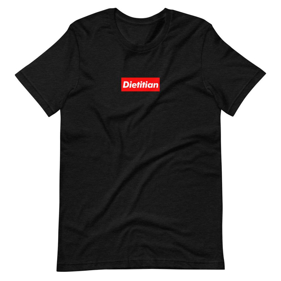 Supreme Dietitian | Unisex Cotton Crew | Shades of Gray | Dietitian T Shirt | neRD Clothing Company | Black Heather