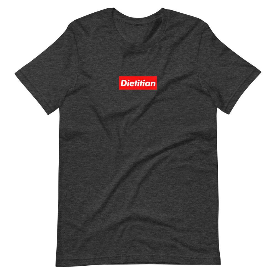 Supreme Dietitian | Unisex Cotton Crew | Shades of Gray | Dietitian T Shirt | neRD Clothing Company | Dark Grey Heather