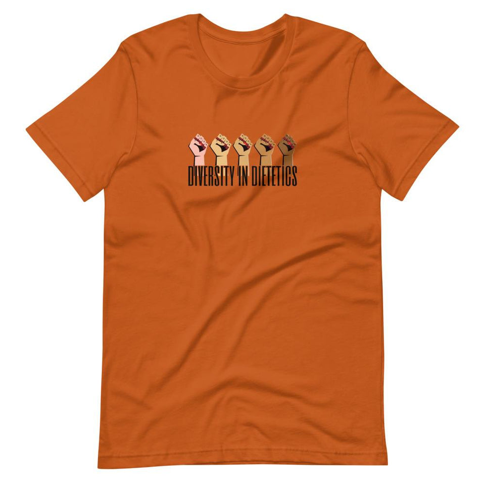 Diversity in Dietetics | Unisex Cotton Crew | Various Colors | Dietitian T Shirt | neRD Clothing Company | Autumn