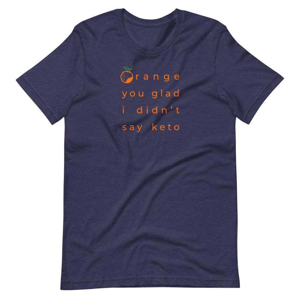 ...I Didn't Say Keto Colorways | Unisex Cotton Crew | Various Colors | Dietitian T Shirt | neRD Clothing Company | Heather Midnight Navy
